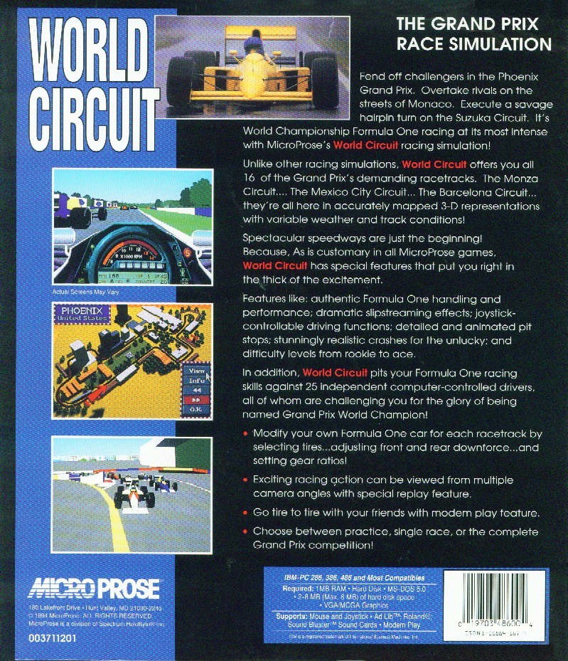 Retail Box back World Circuit (2nd Release, Black Box).
