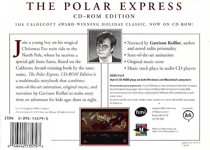 Retail Box back Polar Express, The.