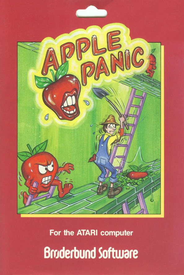 Packaging cover Apple Panic Atari 8-Bit.