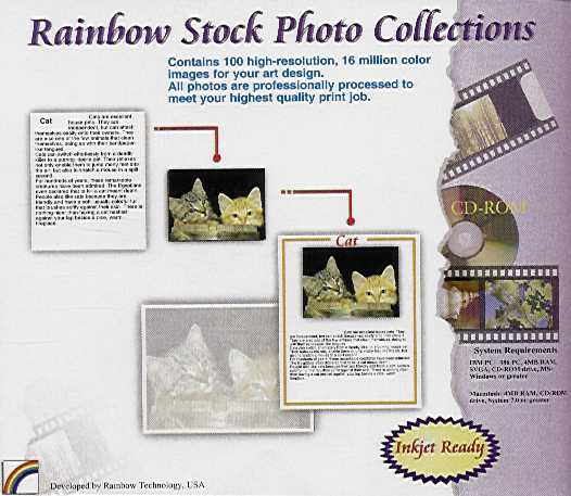 Retail Box back Rainbow Stock Photo Plants/Plantas.