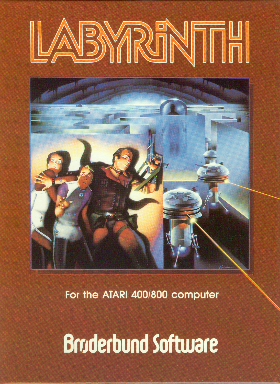 Packaging cover Labyrinth Atari 8-Bit.