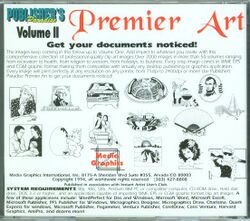 Jewel Case back Publisher's Paradise Premier Art Volume 2.