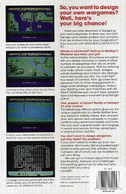 Retail Box back Wargame Construction Set.