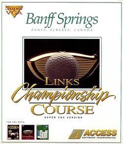 Retail Box cover Links Championship Course Banff Springs.