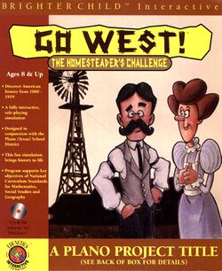 Retail Box cover Go West! The Homesteader's Challenge.