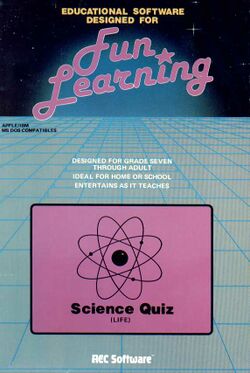 Retail Box cover Science Quiz (Life).