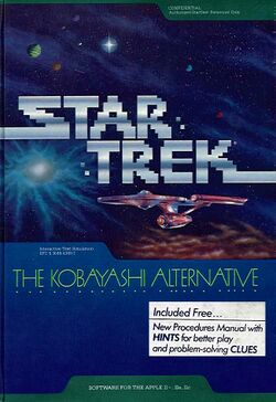 Book + Disk cover Star Trek Kobayashi Alternative.