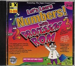 Retail Box cover Let's Learn Numbers! With Professor Rom.
