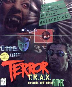 Retail Box cover Terror T.R.A.X. Track Of The Vampire.