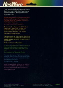 Retail Box back Attack Of The Mutant Camels (No screenshots on back).