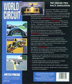 Retail Box back World Circuit (2nd Release, Black Box).