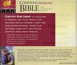 Jewel Case back Zondervan Presents: Compton's Interactive Bible NIV.