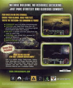 Retail Box back Star Trek Deep Space Nine Dominion Wars.