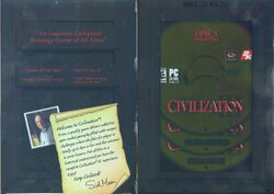 Retail Box inside cover Sid Meier's Civilization Complete.