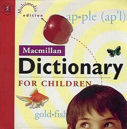 Retail Box cover Macmillan Dictionary For Children.