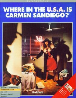 Retail Box cover Where In The USA Is Carmen Sandiego?.