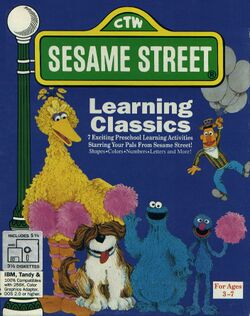 Retail Box cover Sesame Street Learning Classics.