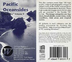 Retail Box back Photo Pro Volume 9: Pacific Oceansides.