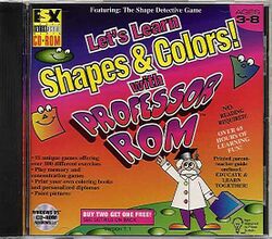 Retail Box cover Let's Learn Shapes & Colors! With Professor Rom.