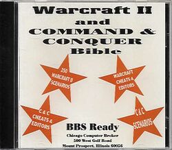 Jewel Case cover Warcraft II And Command & Conquer Bible.