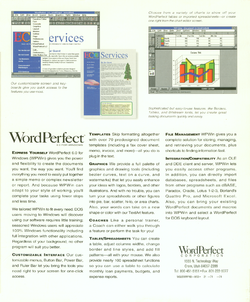 Retail Box back WordPerfect Version 6.0a.