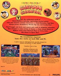 Retail Box back Hanna-Barbera Cartoon Carnival.