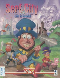 Retail Box cover Serf City Life Is Feudal.
