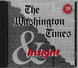 Jewel Case cover Washington Times Insight 1994 Edition.