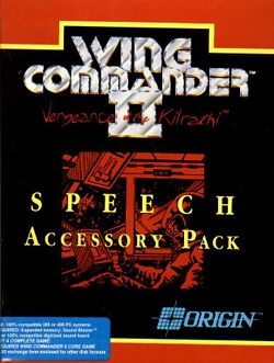 Retail Box cover Wing Commander II Speech Accessory Pack.