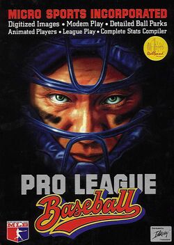 Retail Box cover Pro League Baseball.