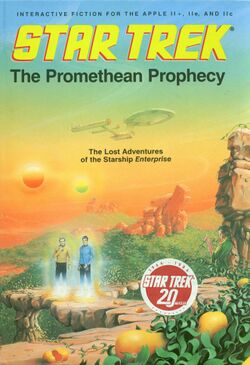 Book + Disk cover Star Trek The Promethean Prophecy.