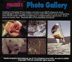 Jewel Case back Publisher's Paradise Photo Gallery.