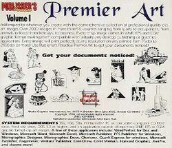 Jewel Case back Publisher's Paradise Premier Art Volume 1.