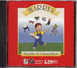 Jewel Case cover Harry's StoryDisc & Coloring Book.