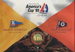 Retail Box cover Official America's Cup '95 CD-ROM.