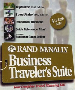 Retail Box cover Rand McNally Business Traveler's Suite 1997.