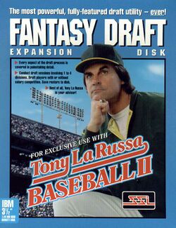 Retail Box cover Tony LaRussa Baseball II Fantasy Draft.