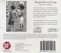 Retail Box back Photo Pro Volume 2: People Doing Things.