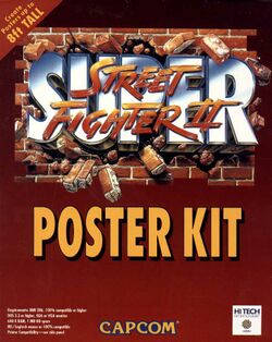 Retail Box cover Super Street Fighter II Poster Kit.