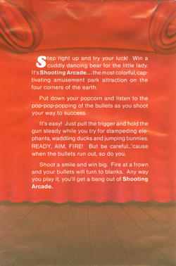 Retail Box back Shooting Arcade.