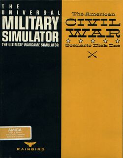 Retail Box cover Universal Military Simulator: American Civil War.